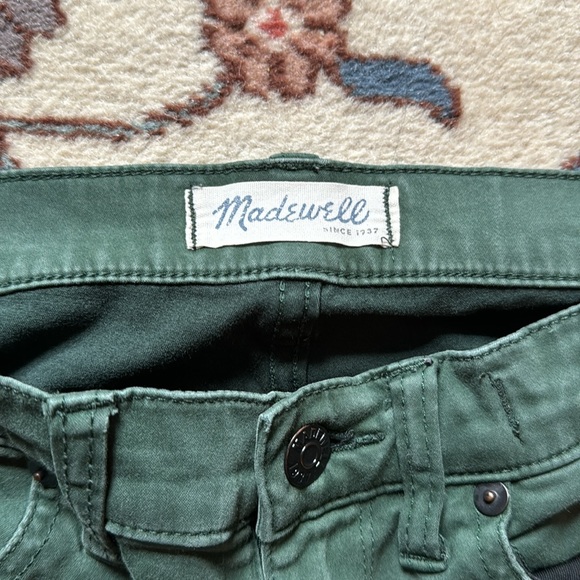 Madewell Forest Green Jeans - Picture 4 of 5